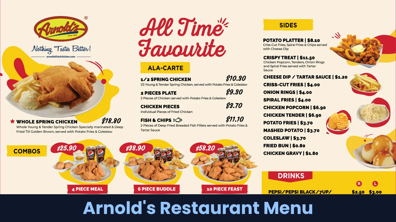 Arnold's Restaurant Menu