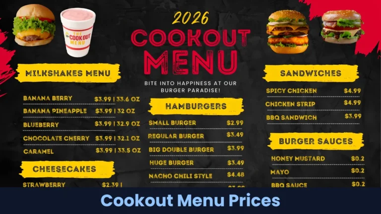 Cookout Menu Prices
