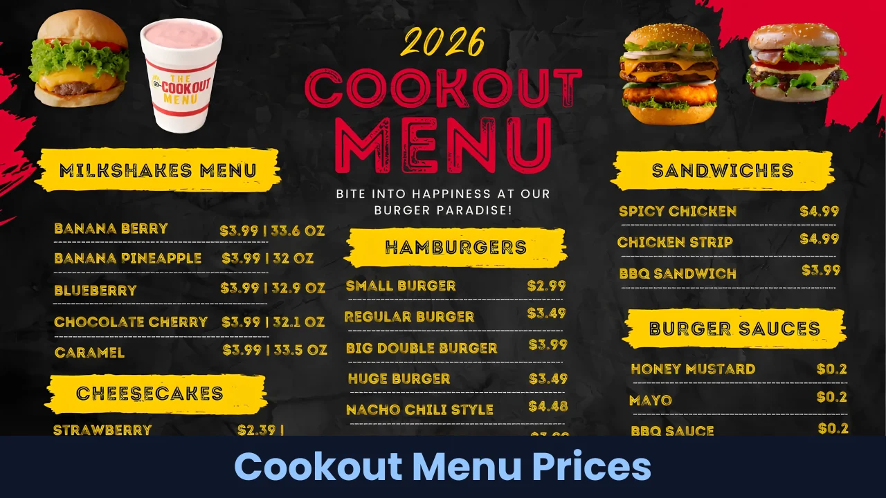 Cookout Menu Prices