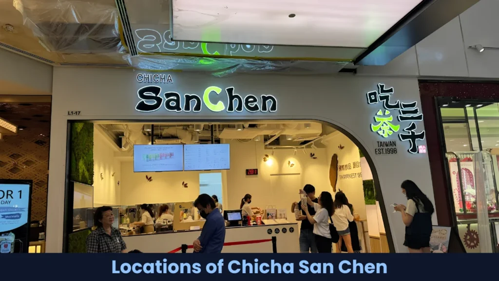 Locations of Chicha San Chen