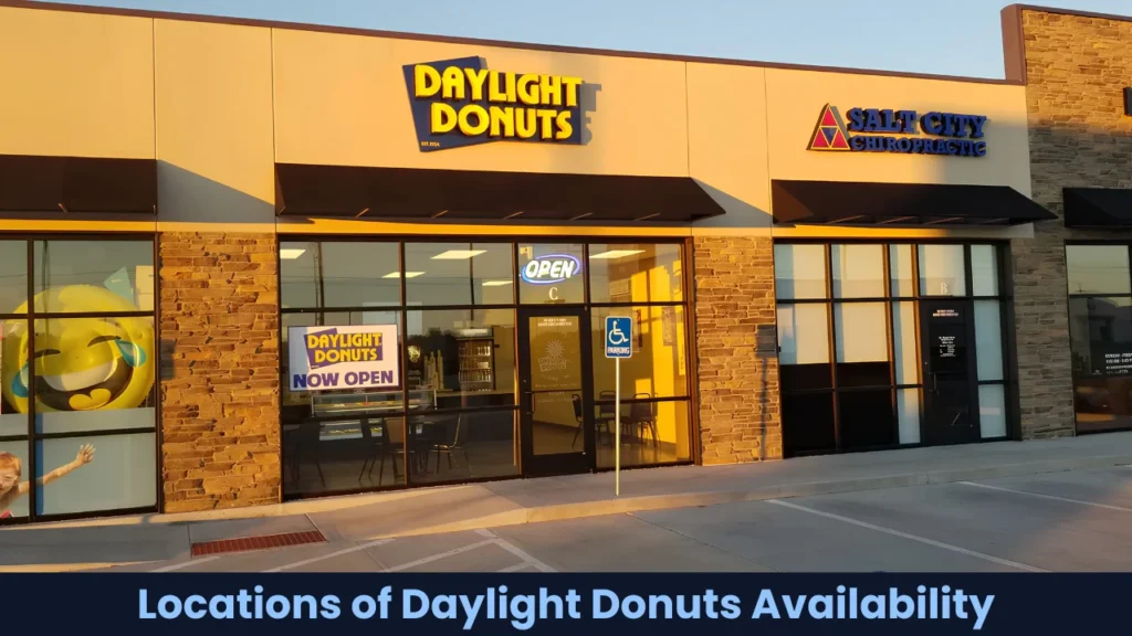 Locations of Daylight Donuts Availability