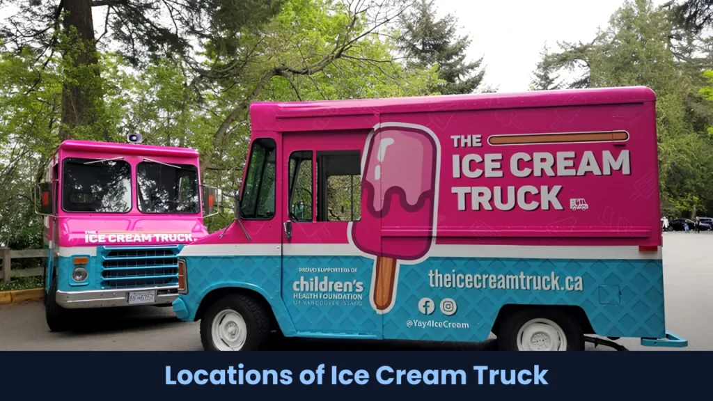 Locations of Ice Cream Truck