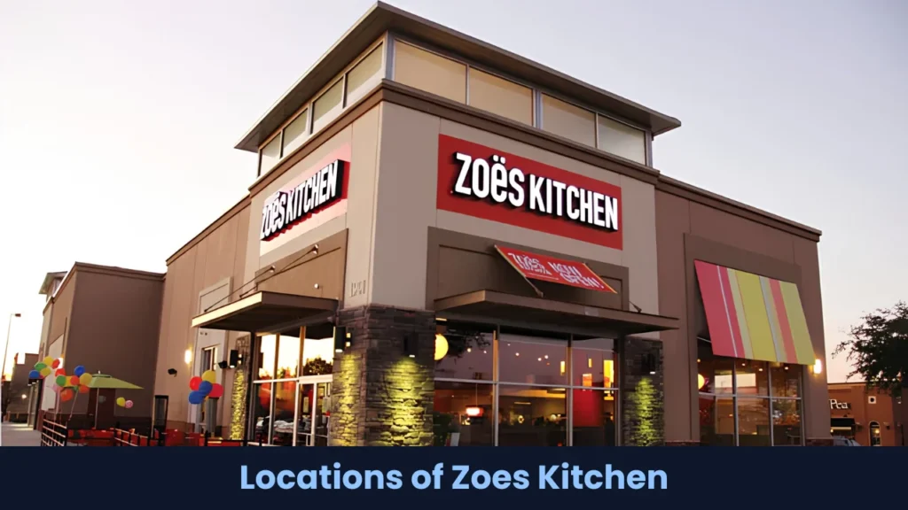 Locations of Zoes Kitchen
