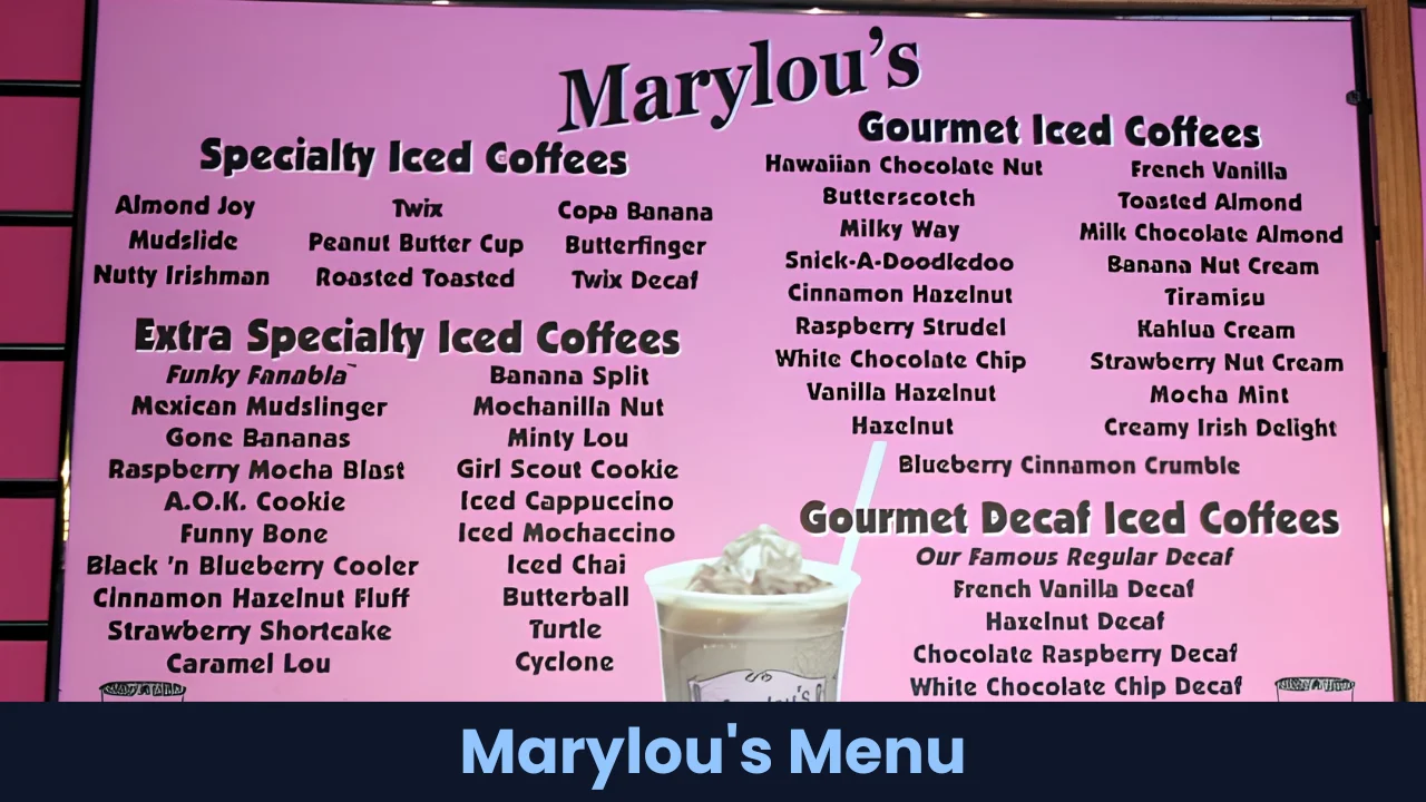 Marylou's Menu