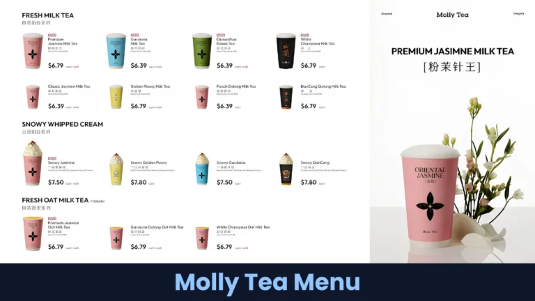 Molly Tea Menu