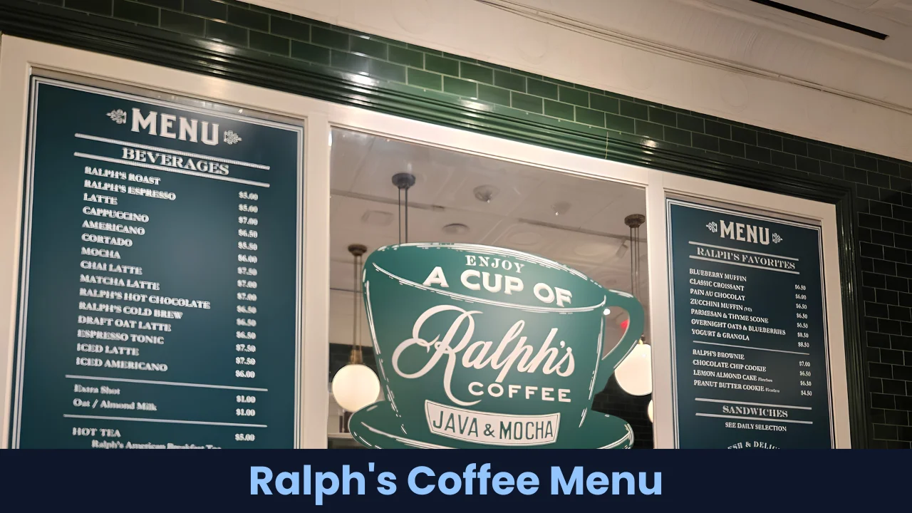 Ralph's Coffee Menu