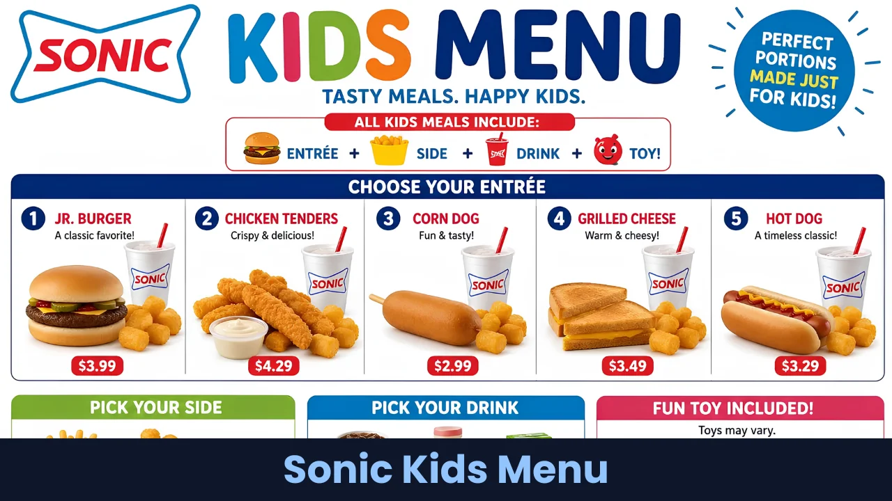 Sonic Kids Menu