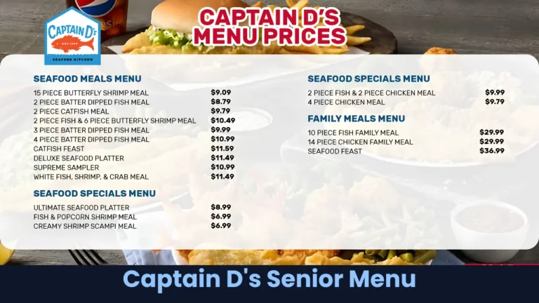 Captain D's Senior Menu