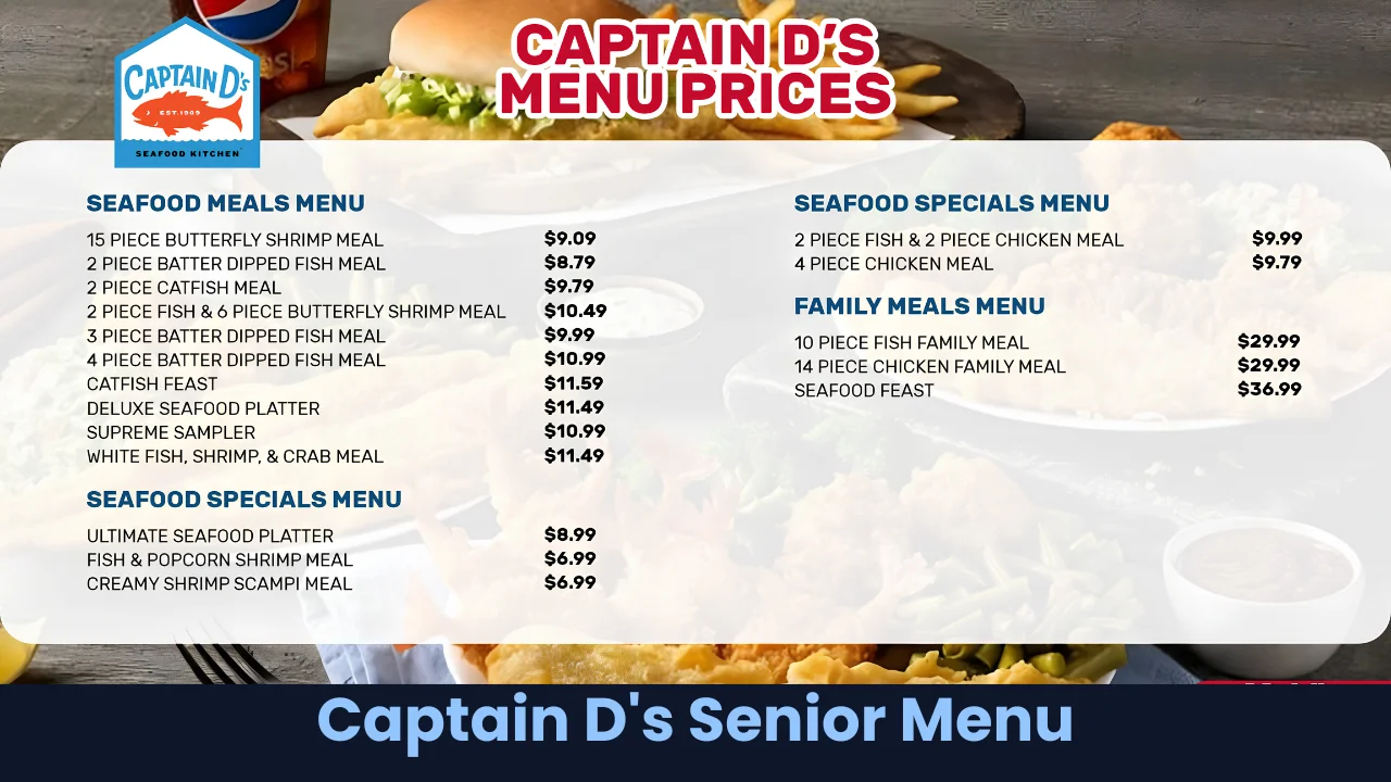 Captain D's Senior Menu