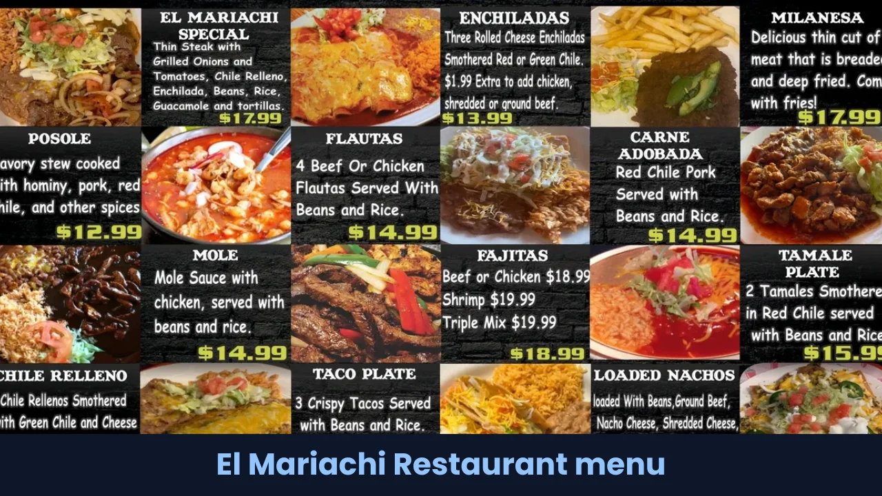 El Mariachi Restaurant menu