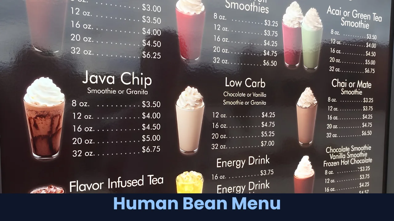 Human Bean Menu
