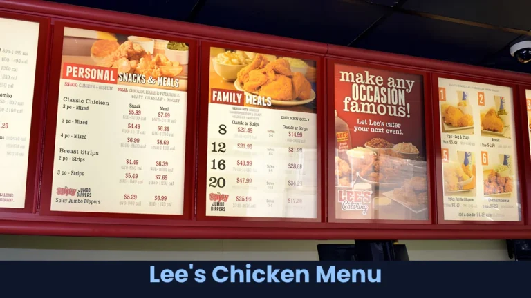 Lee's Chicken Menu