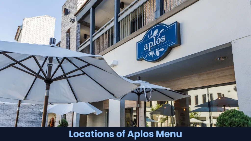 Locations of Aplos Menu