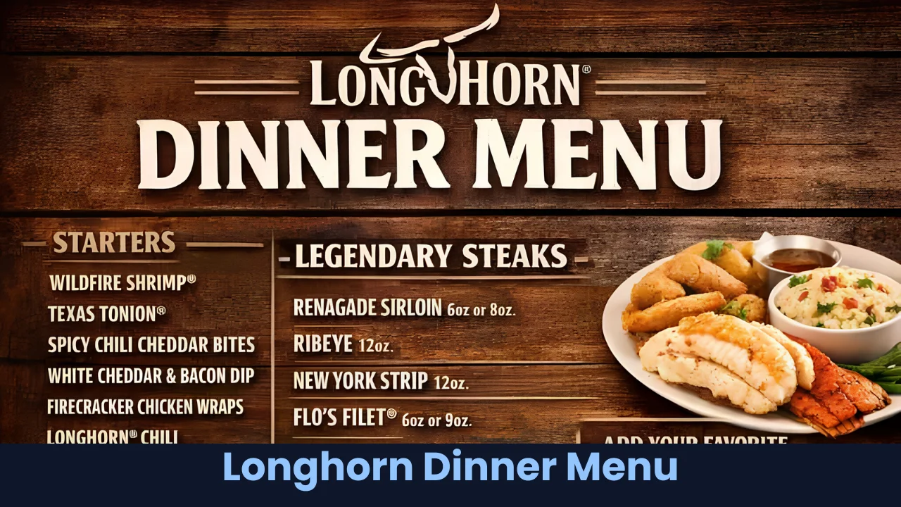 Longhorn Dinner Menu