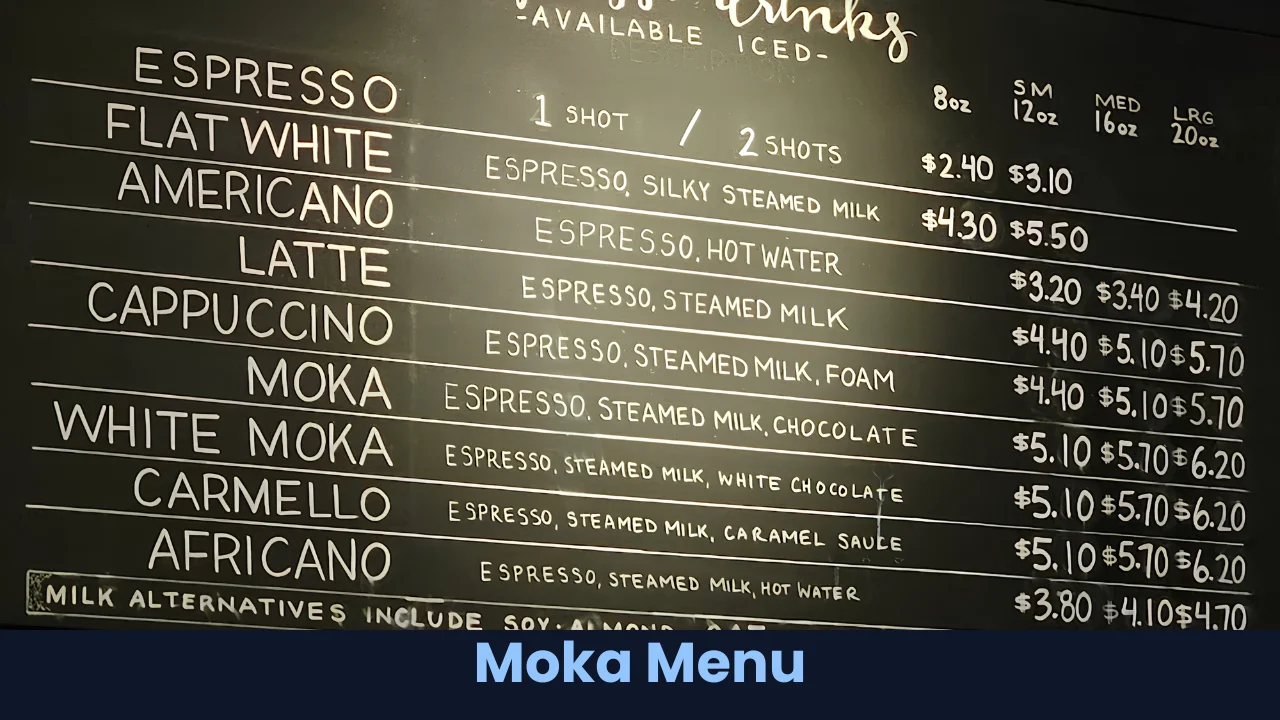 Moka Menu