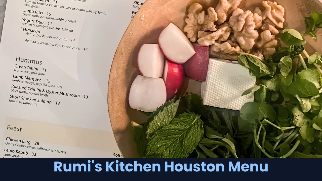 Rumi's Kitchen Houston Menu