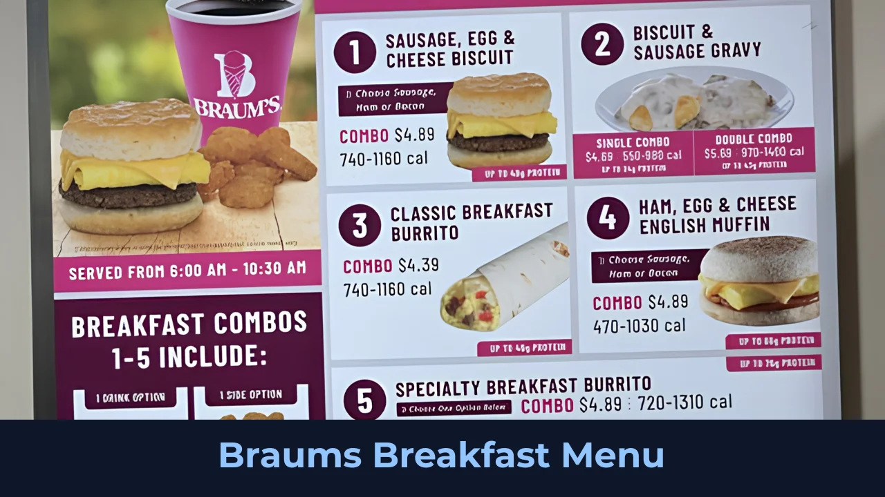 Braums Breakfast Menu