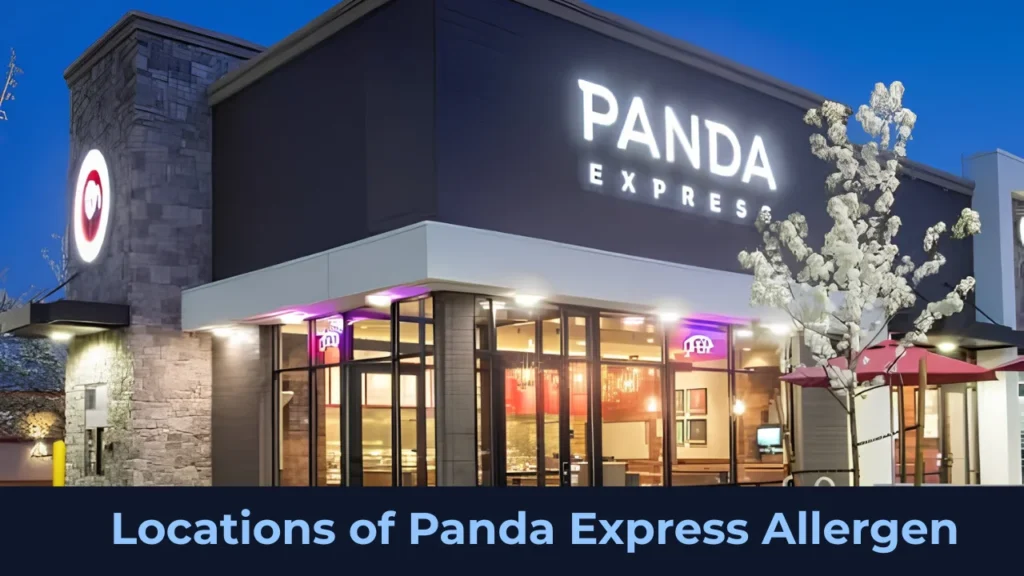 Locations of Panda Express Allergen