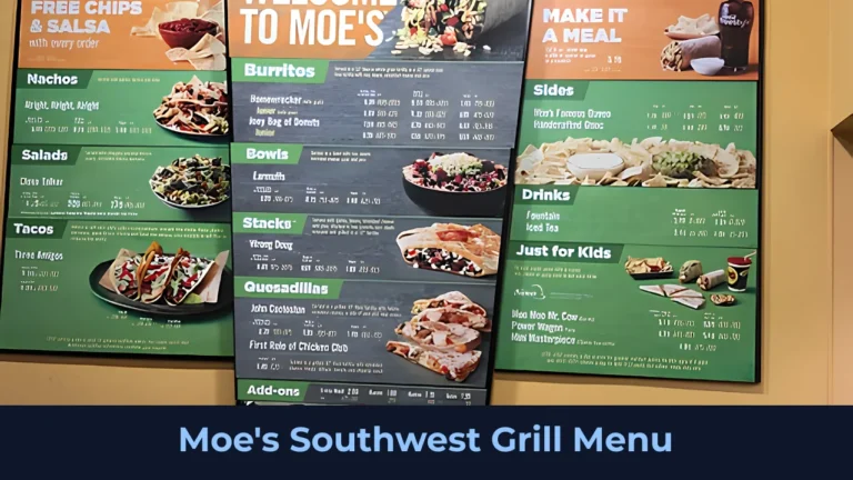 Moes Southwest Grill Menu